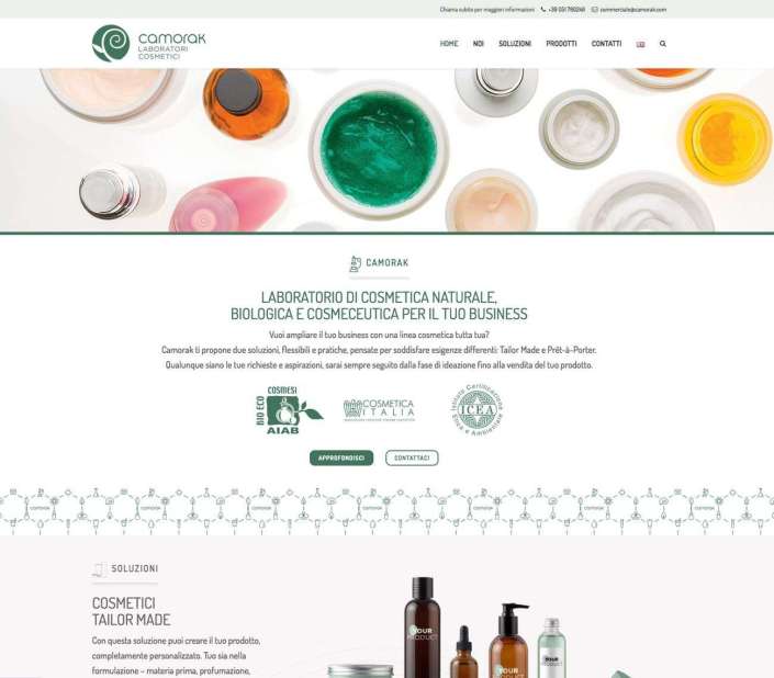 Stefano Castelli - Progetto - Camorak laboratori cosmetici