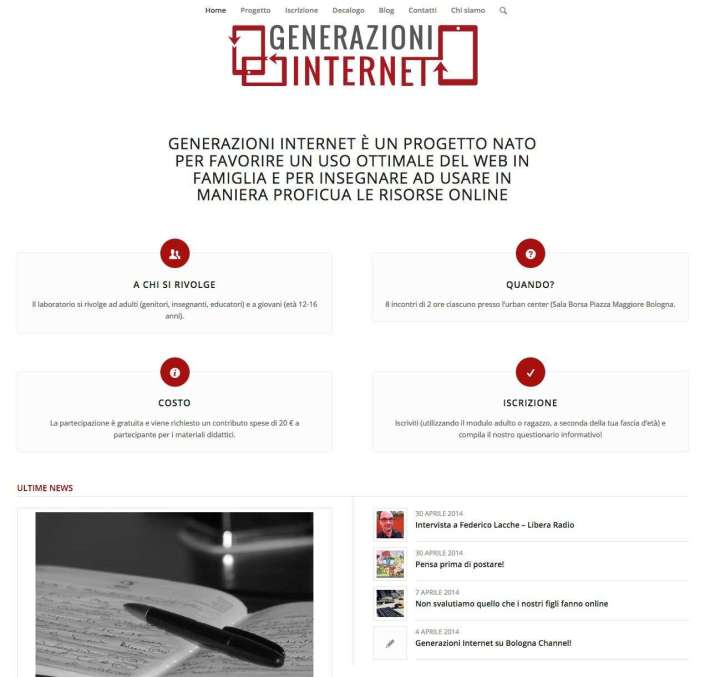 Stefano Castelli - Progetto - Generazioni Internet