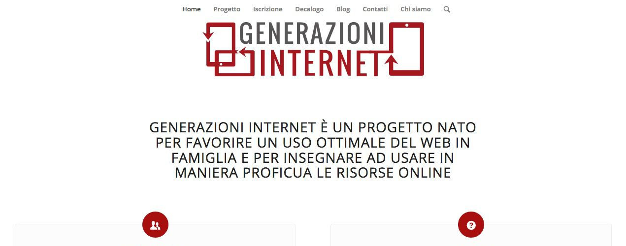 Stefano Castelli - Progetto - Generazioni Internet