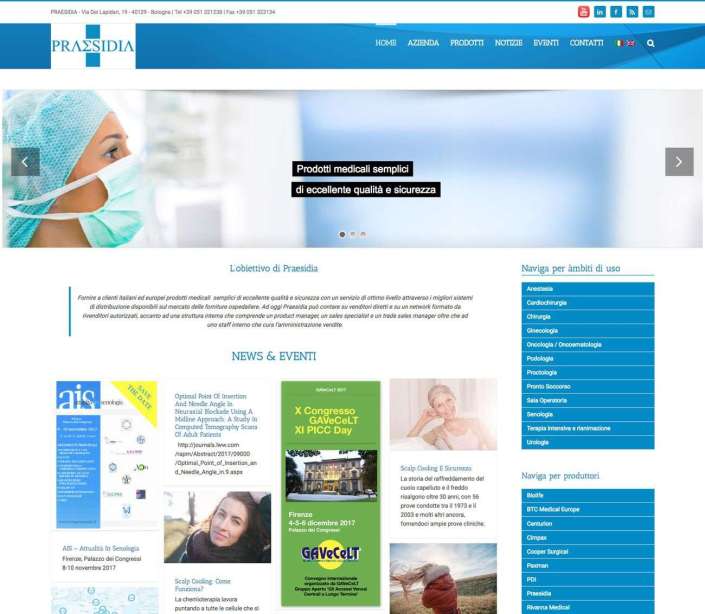 Stefano Castelli - Progetto - Praesidia - Presidi medico-chirurgici