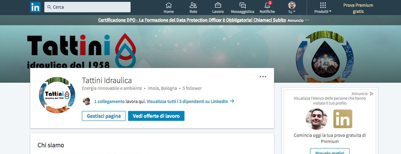Stefano Castelli - Progetto - Tattini Idraulica Linkedin