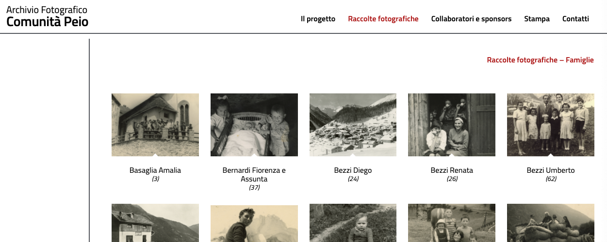 Archivio Fotografico di Comunità - Pejo